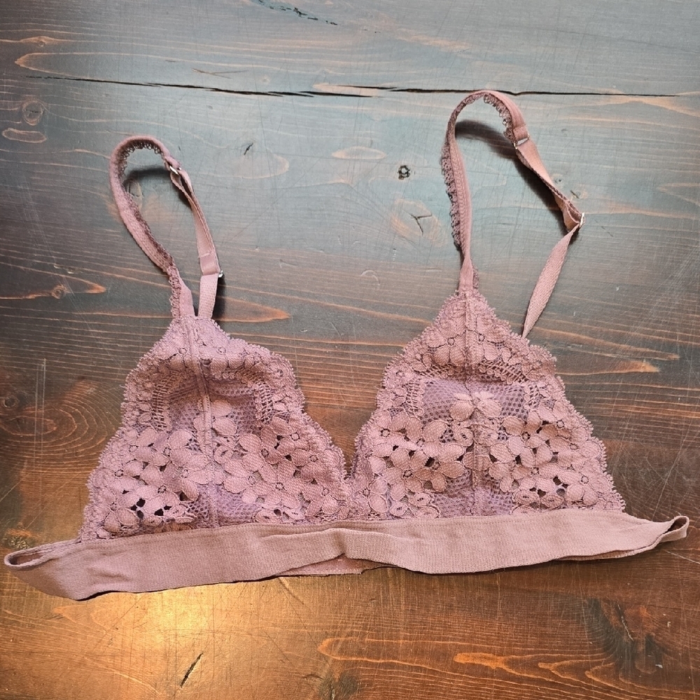 Anemone Mauve Lace Bralette